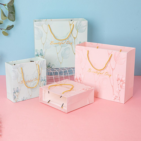 Blomstergavepose Papirpose PINK L L Pink L-L