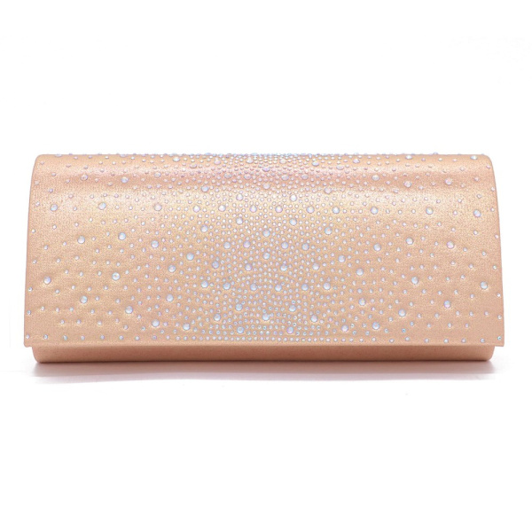 Diamant bankettveske Enkel skulderkjedeveske CHAMPAGNE Champagne