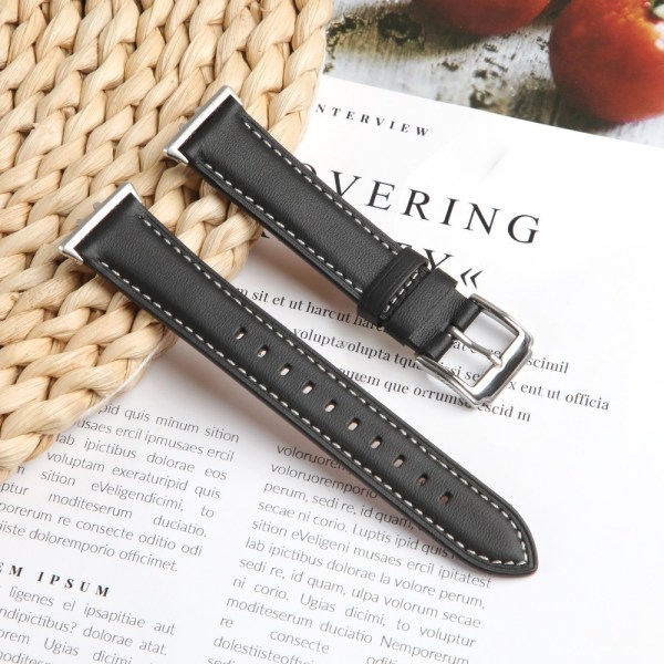 Watch i läder VIT White