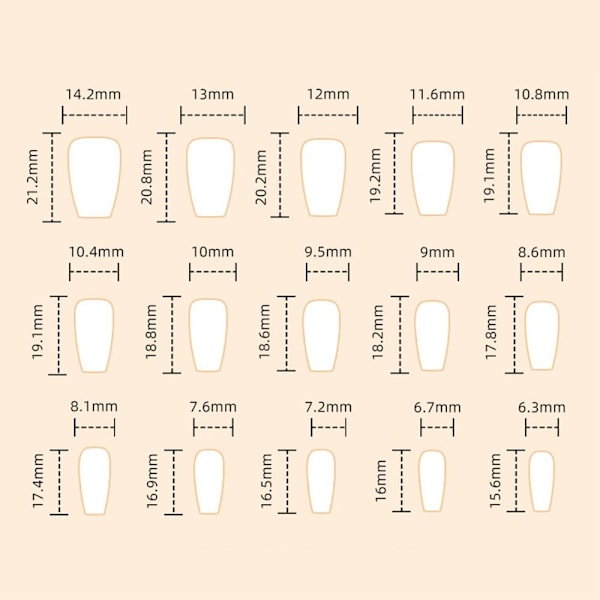 Falske negle Falske negle Negletips MY036