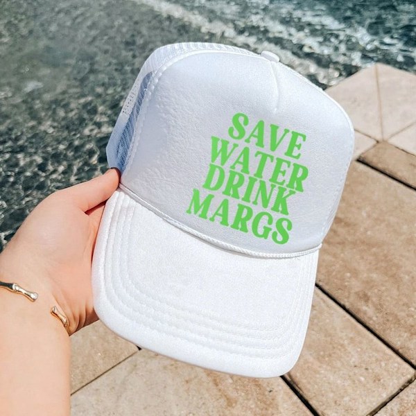 Trucker Hat Vaaleanpunainen cap VALKOINEN white