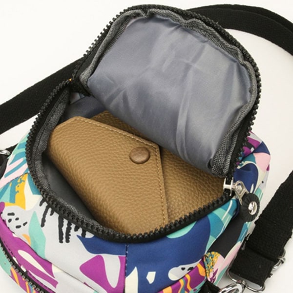 Naisten printed Crossbody-laukku Matkapuhelinlaukku 2 2 2