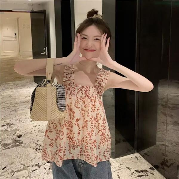 Tank Top Ermeløs Topp APRIKOS Apricot