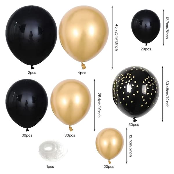 Ballonggirlander Sett Bursdagsfest