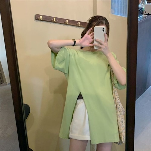 T-shirt dam Topp VIT L White L