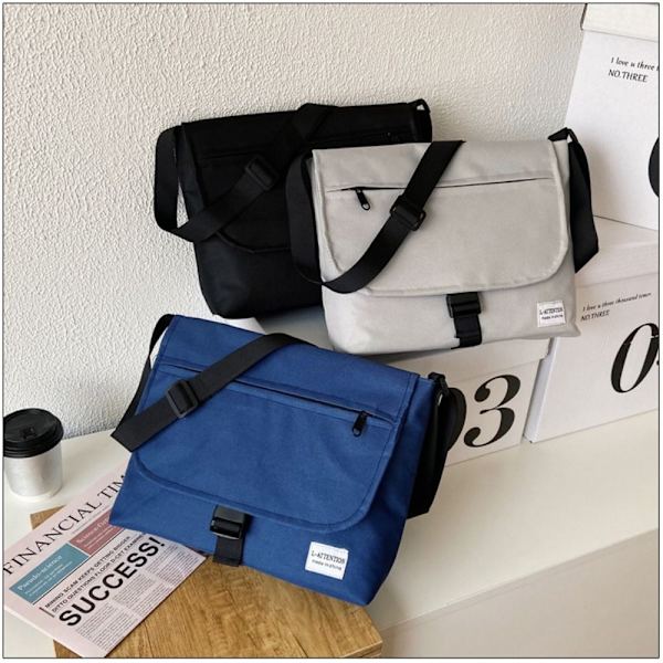 Studenter Postväska Män Crossbody Väska BLÅ blue