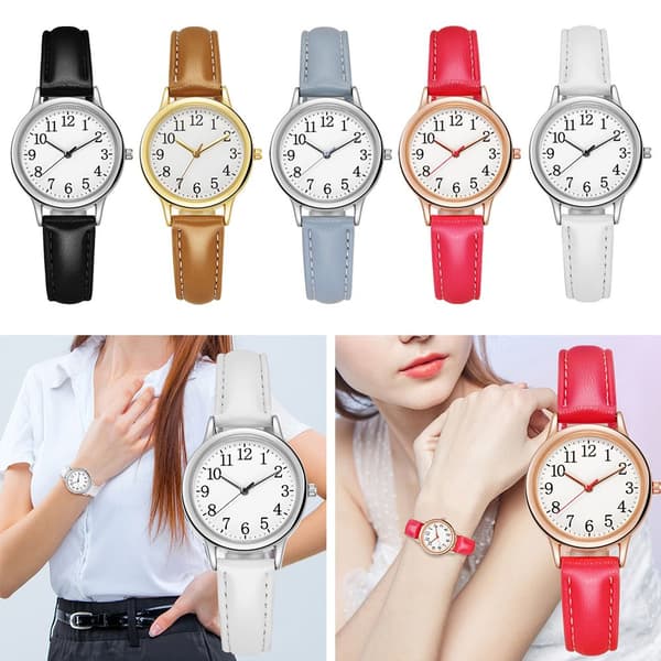 Dameur Quartz Armbåndsur RØD Red