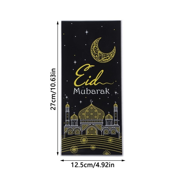 50 STK Eid Mubarak slikposer Cookiepose KAFFE Coffee