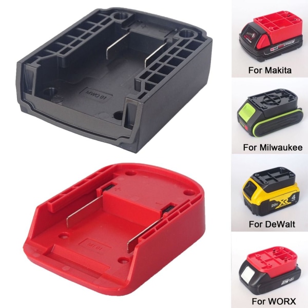 DIY Adapter Batteristik SORT TIL MILWAUKEE SORT TIL Black for Milwaukee