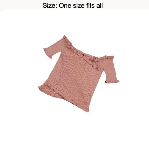 Off-shoulder bluser One-line skulderhals RØD red