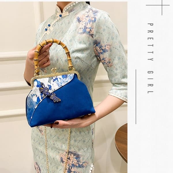 Bambu Fog Handväska Qipao Väska C C C