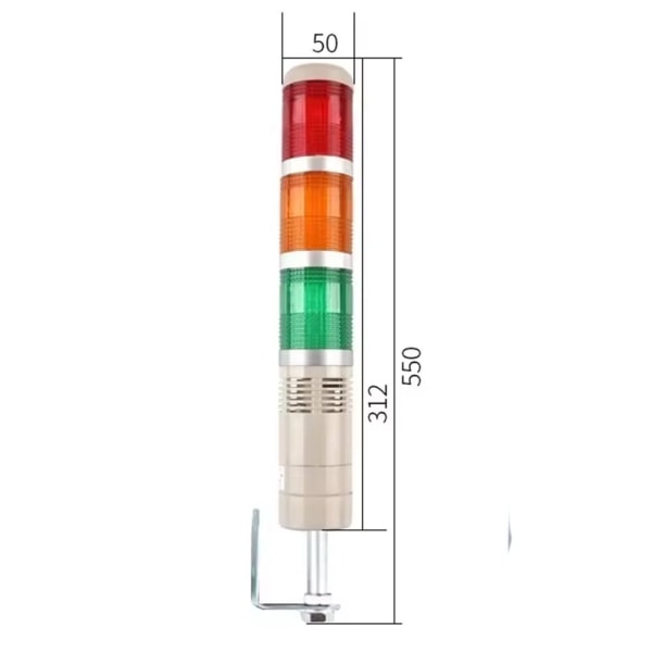 Teollisuuden varoitusvalot LED-tornin valopylväs