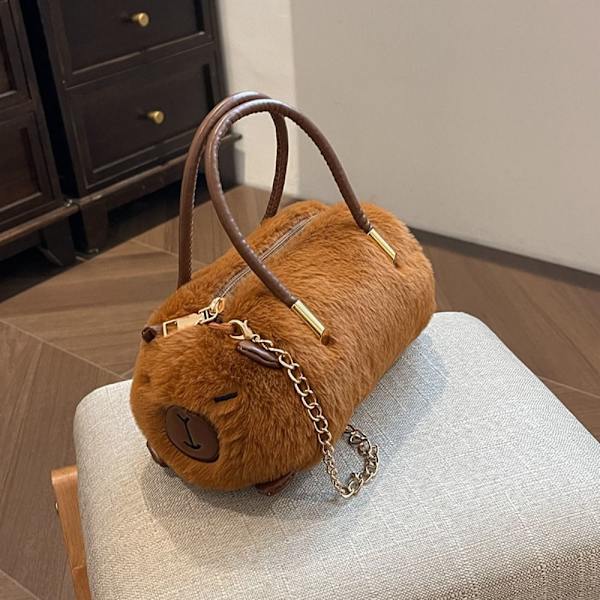 Capibala Crossbody Taske Capybara Plys Rygsæk Tote Bag