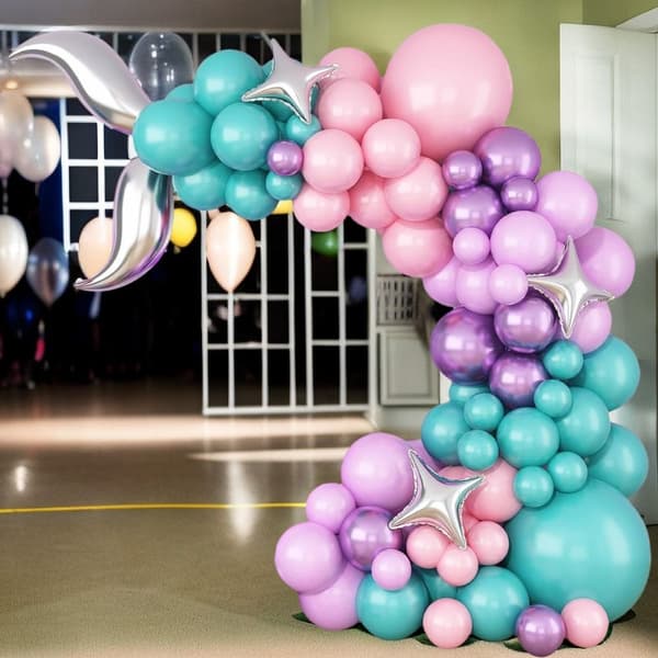 Sjöjungfru Ballongbåge Kit Svans
