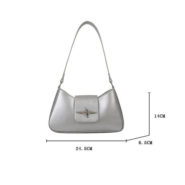 Clutchveske for underarmen SØLV silver