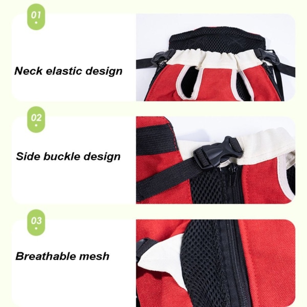 Pet Dog Carrier Puppy Axelväska BLÅ L Blue L