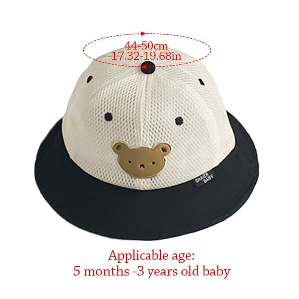 Baby bøllehat solhat SORT Black