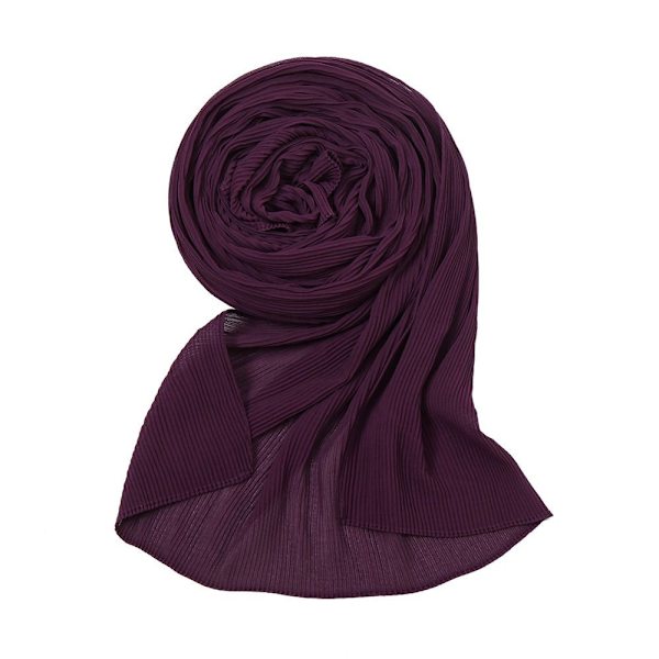 Lange muslimske skjerf Hodeskjerf MØRK LILLA dark purple