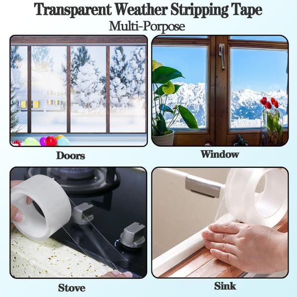 Vindusforseglingstape Vindusisolasjonstape Værstrips