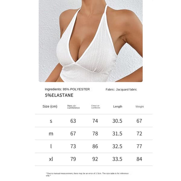 Cropped Tanktopp HVIT S White S