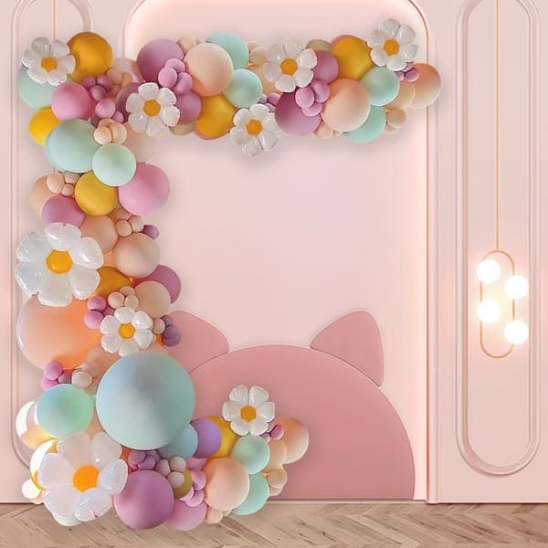 Daisy Ballongbue Garland Kit