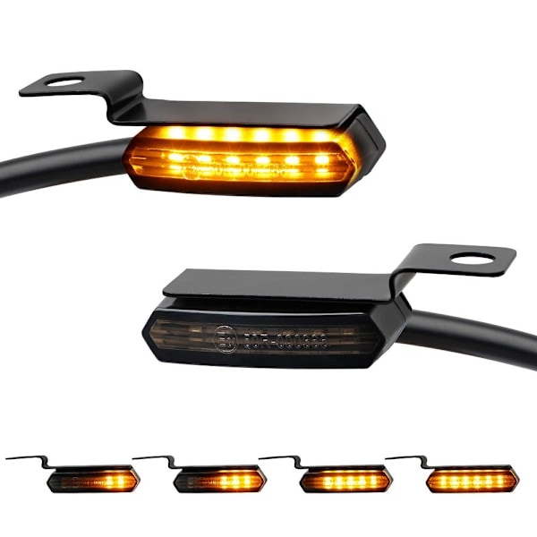 1 par universelle blinklys Miniblinklys LED-blinklys