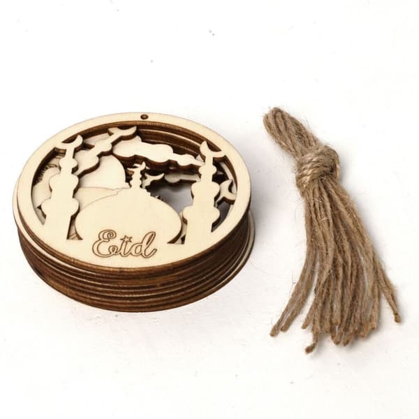 20 stk Ramadan Eid Mubarak Træpynt A-20PCS A-20PCS