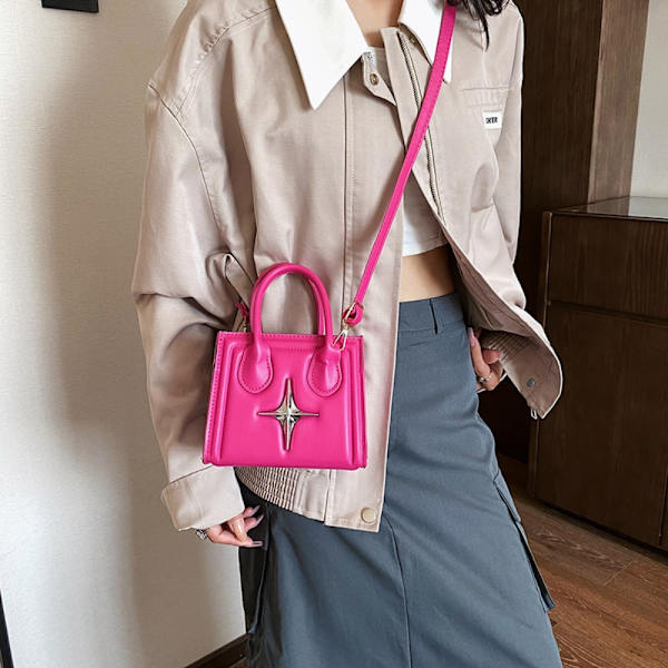 PU Läderväska Mode Minimalistisk Handväska KHAKI Khaki