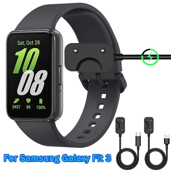 Smartband Laddkabel Watch Laddarkabel VIT USB-A USB-A White USB-A-USB-A