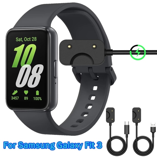 Smartband-latauskaapeli watch latausjohto MUSTA TYYPPI-C TYYPPI-C Black Type-C-Type-C