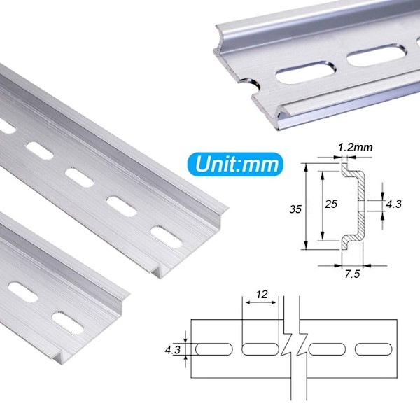 3 kpl DIN-kiskoon uralliset liitinlohkot kontaktori 300mm 300mm 300mm