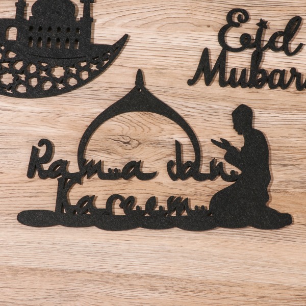 4 STK Eid Mubarak Pendant Ramadan Decor DIY Crafts