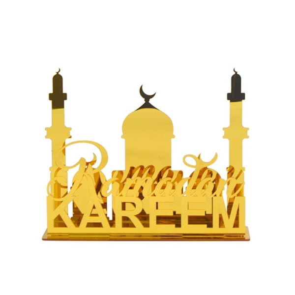 EID Mubarak bordpynt Ramadan Kareem dekorasjon 3 3 3