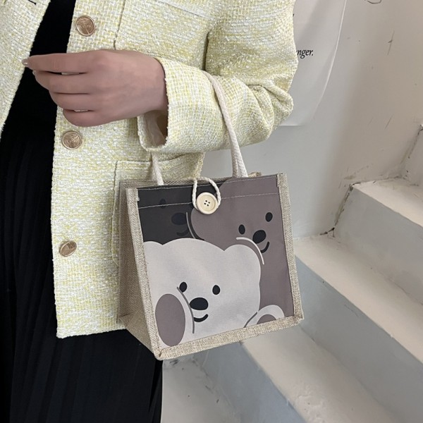 Cartoon Pattern Handväska Bärbar tygväska STYLE A STYLE A Style A