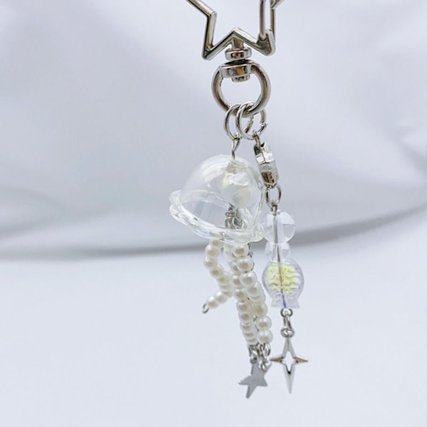 Vandmænd Telefon Charm Strap Stjerne Vedhæng Nøglering HVID 11,2CM White 11.2cm-11.2cm