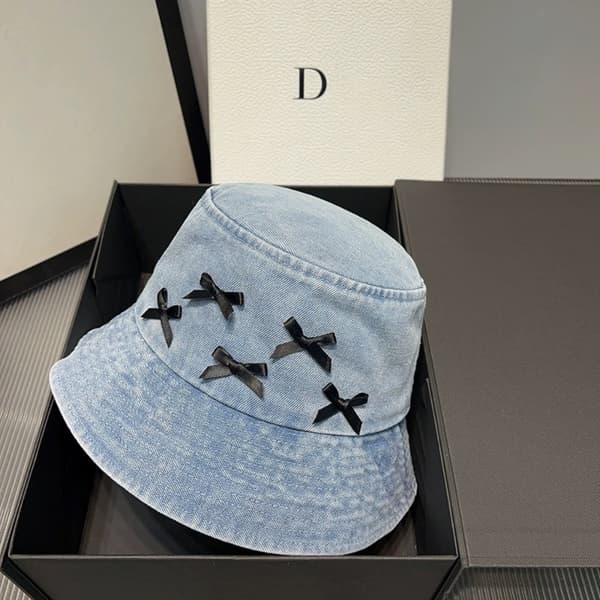 Bow Knot Hat Spand Hat LYSEBLÅ Light Blue
