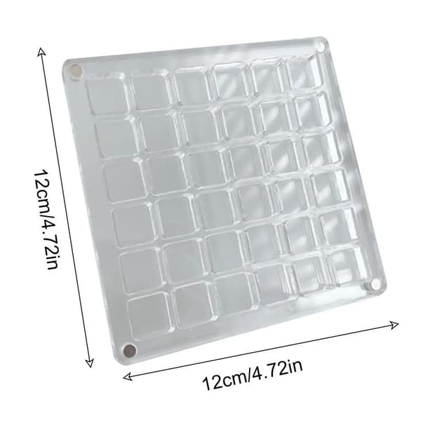 Magnetisk Snäckskalsdisplaybox Snäckskalsförvaringsbox 64 GRID 64 64 grid