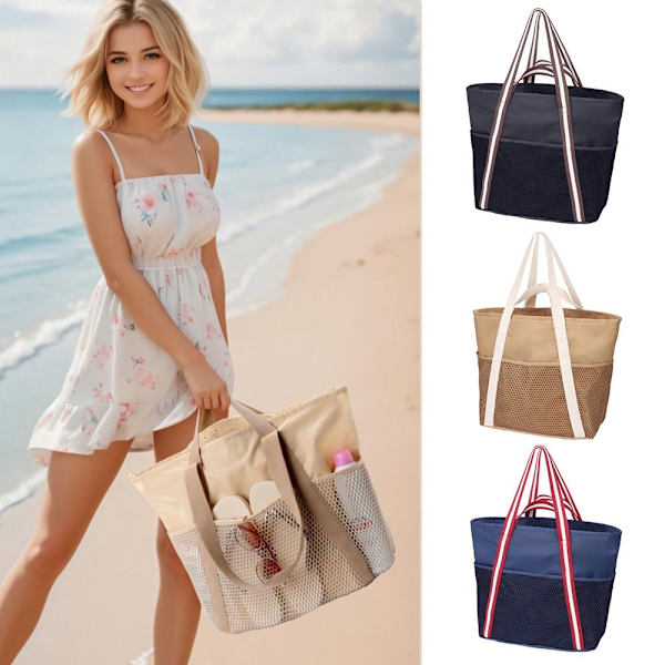 Axelväska Strandväskor BEIGE Beige