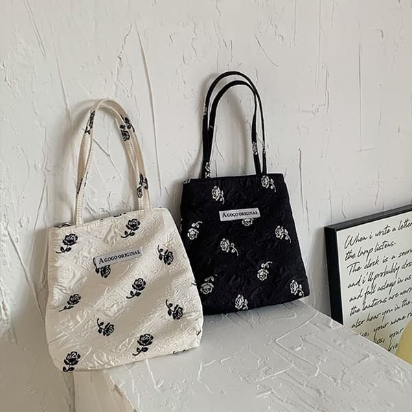 Handväska Tote Bag SVART Black