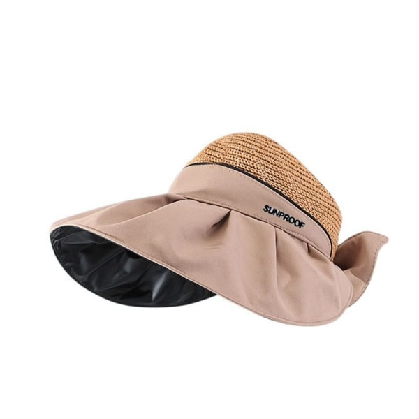 Solhat med bred skygge Strandsolhat KHAKI khaki