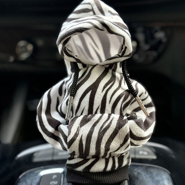 Hettegenser Bil Gear Shift Cover Knop Hettegenser Sweatshirt HVIT&SORT white&black camouflage-camouflage