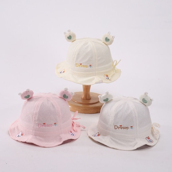 Girls Bucket Hat Baby lippalakit VALKOINEN white