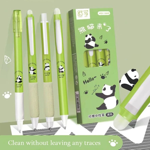 4st/ set tecknade djur raderbar penna Panda magic pennor AA A