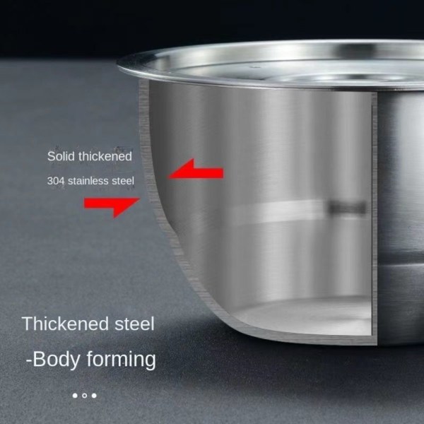 Fortykket dampet æggeskål Anti-skoldningsskål 14CM 14CM