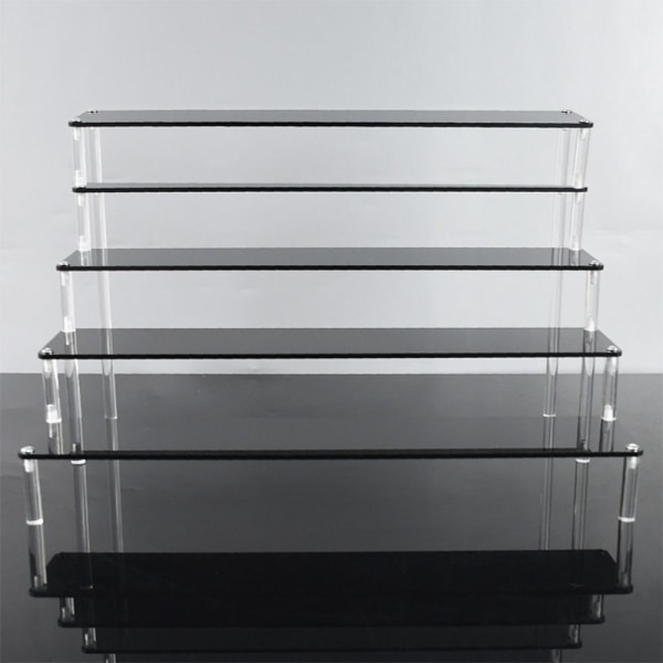 Akryl Display Stativ Figur Hylle 40X8CMFIVE-LAYER FEM-LAYER 40X8CMFive-layer
