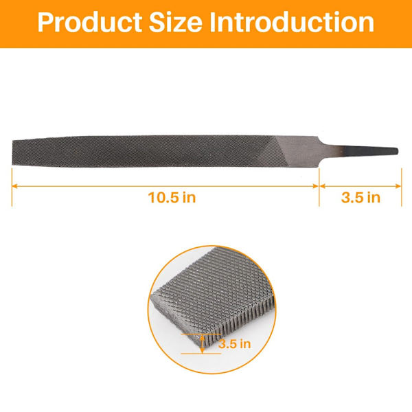 Platt fil Platt metallfil Handfil för metall