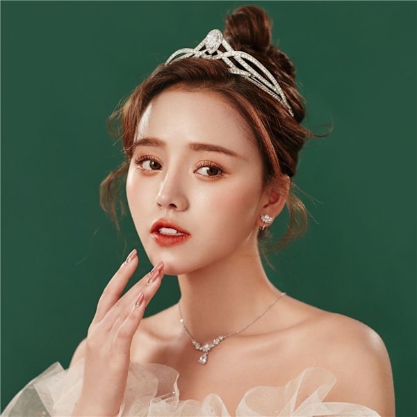 Hiusnauhat Morsiustiaras Crown RED Red