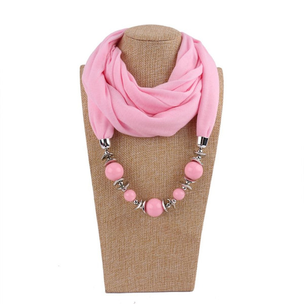 Halsduk Ring Anheng Skjerf ROSE RED Rose red
