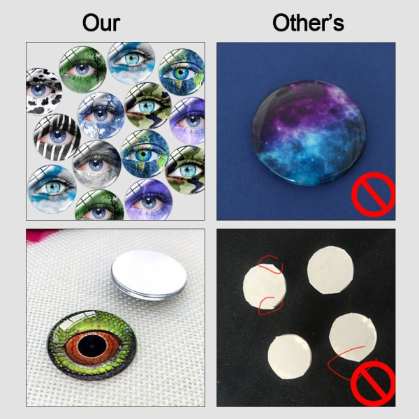20 stk/10 par Eyes Crafts Eyes Puppet Crystal Eyes 18MMCOLOR 18mmcolor random