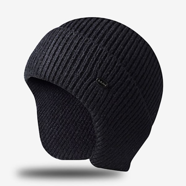 Mænd Hue Vinter Strikket Hue NAVY BLÅ Navy Blue